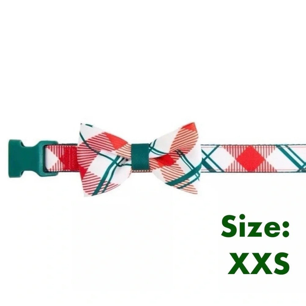 NWT Merry & Bright Plaid Dog Collar Christmas Buffalo Plaid 2023